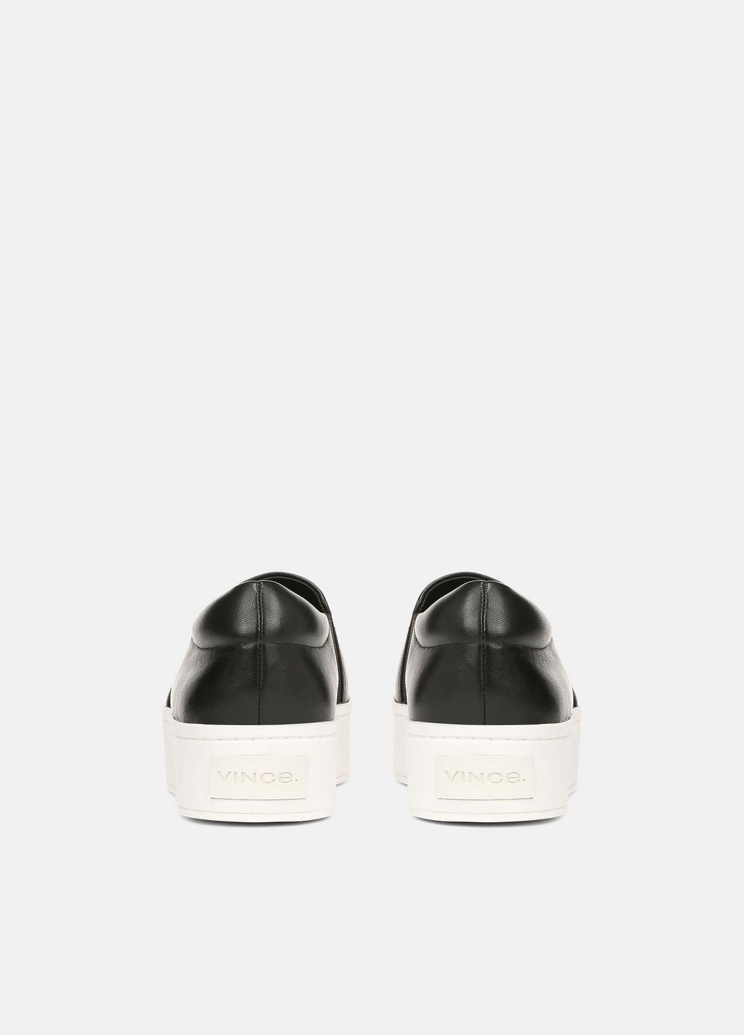 Warren Leather Sneaker in Sneakers - BLACK | VINCE Women