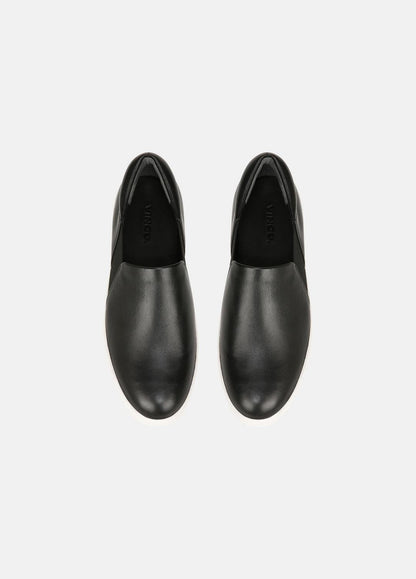 Warren Leather Sneaker in Sneakers - BLACK | VINCE Women