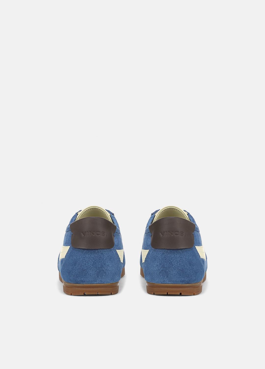 LA Suede & Leather Runner Sneaker in Sneakers - INDIGO/STRAW SEED | VINCE Women