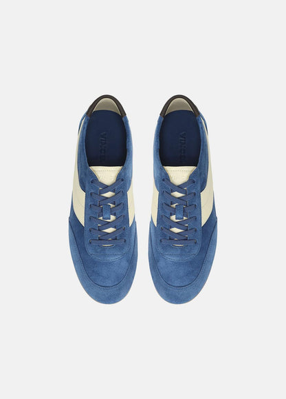 LA Suede & Leather Runner Sneaker in Sneakers - INDIGO/STRAW SEED | VINCE Women