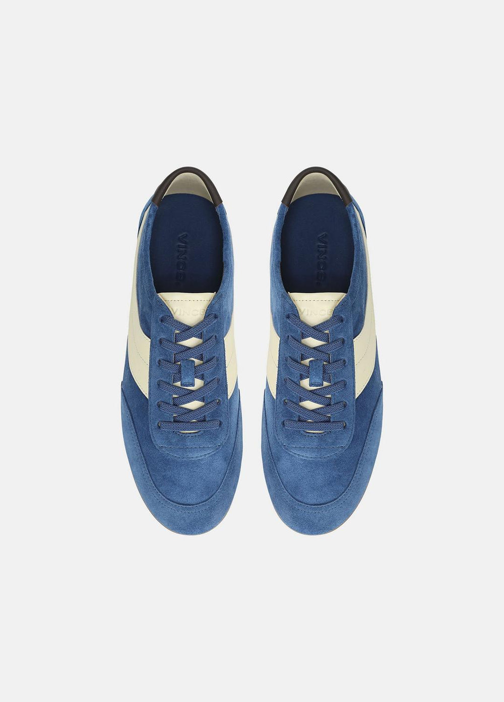 LA Suede & Leather Runner Sneaker in Sneakers - INDIGO/STRAW SEED | VINCE Women