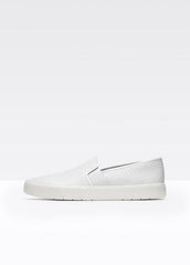 Women's Blair Perforated Leather Sneakers - WHITE | VINCE Women