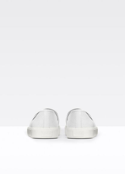 Women's Blair Perforated Leather Sneakers - WHITE | VINCE Women