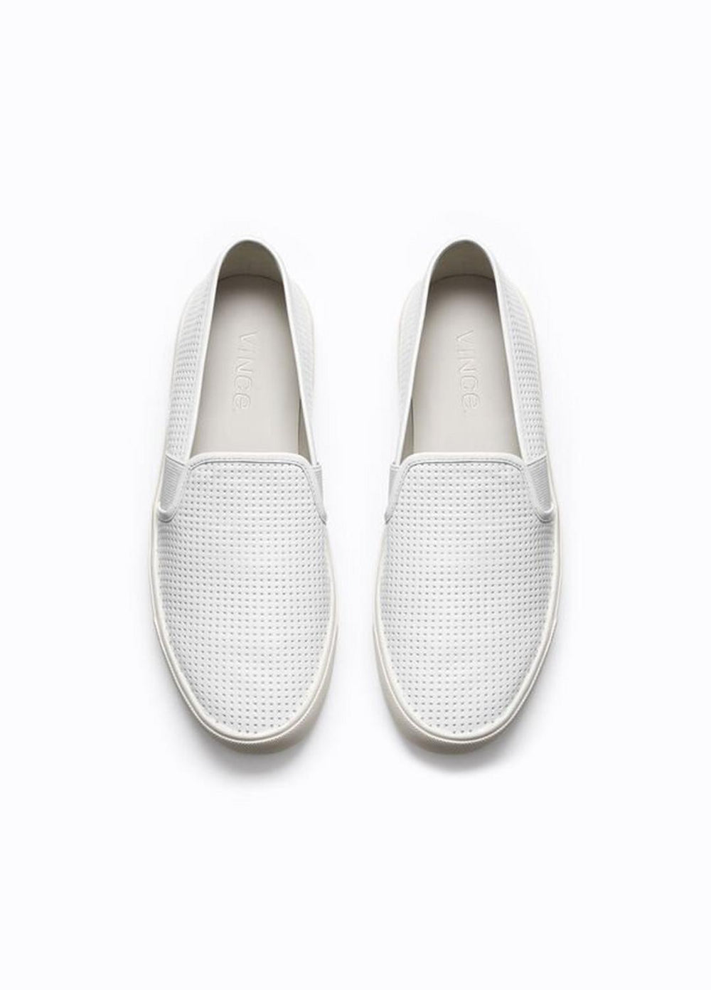 Women's Blair Perforated Leather Sneakers - WHITE | VINCE Women