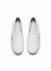 Women's Blair Perforated Leather Sneakers - WHITE | VINCE Women