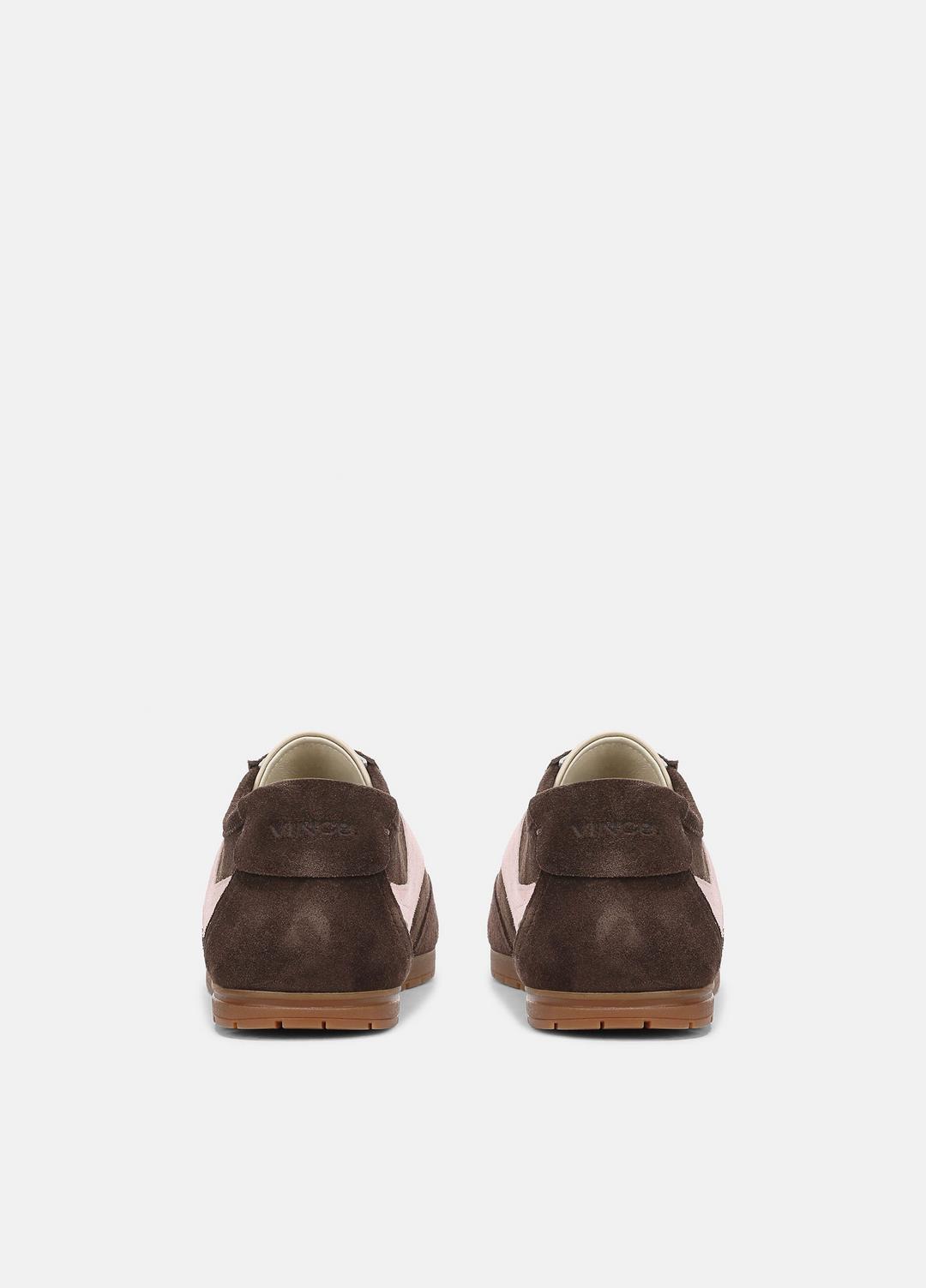 LA Suede & Leather Runner Sneaker in Sneakers - DARK MOCHA/ROSEWATER | VINCE Women