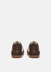 LA Suede & Leather Runner Sneaker in Sneakers - DARK MOCHA/ROSEWATER | VINCE Women