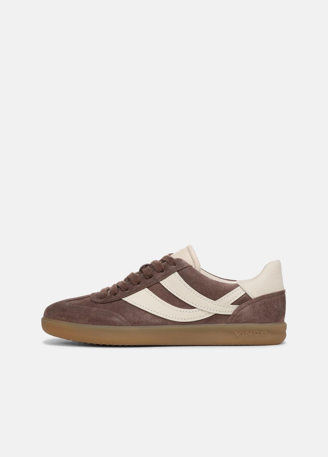 Oasis Suede & Leather Sneaker in Sneakers - KOALA TAUPE/FLAX | VINCE Women