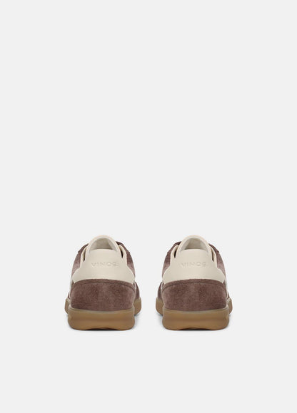 Oasis Suede & Leather Sneaker in Sneakers - KOALA TAUPE/FLAX | VINCE Women