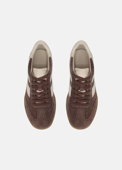 Oasis Suede & Leather Sneaker in Sneakers - KOALA TAUPE/FLAX | VINCE Women