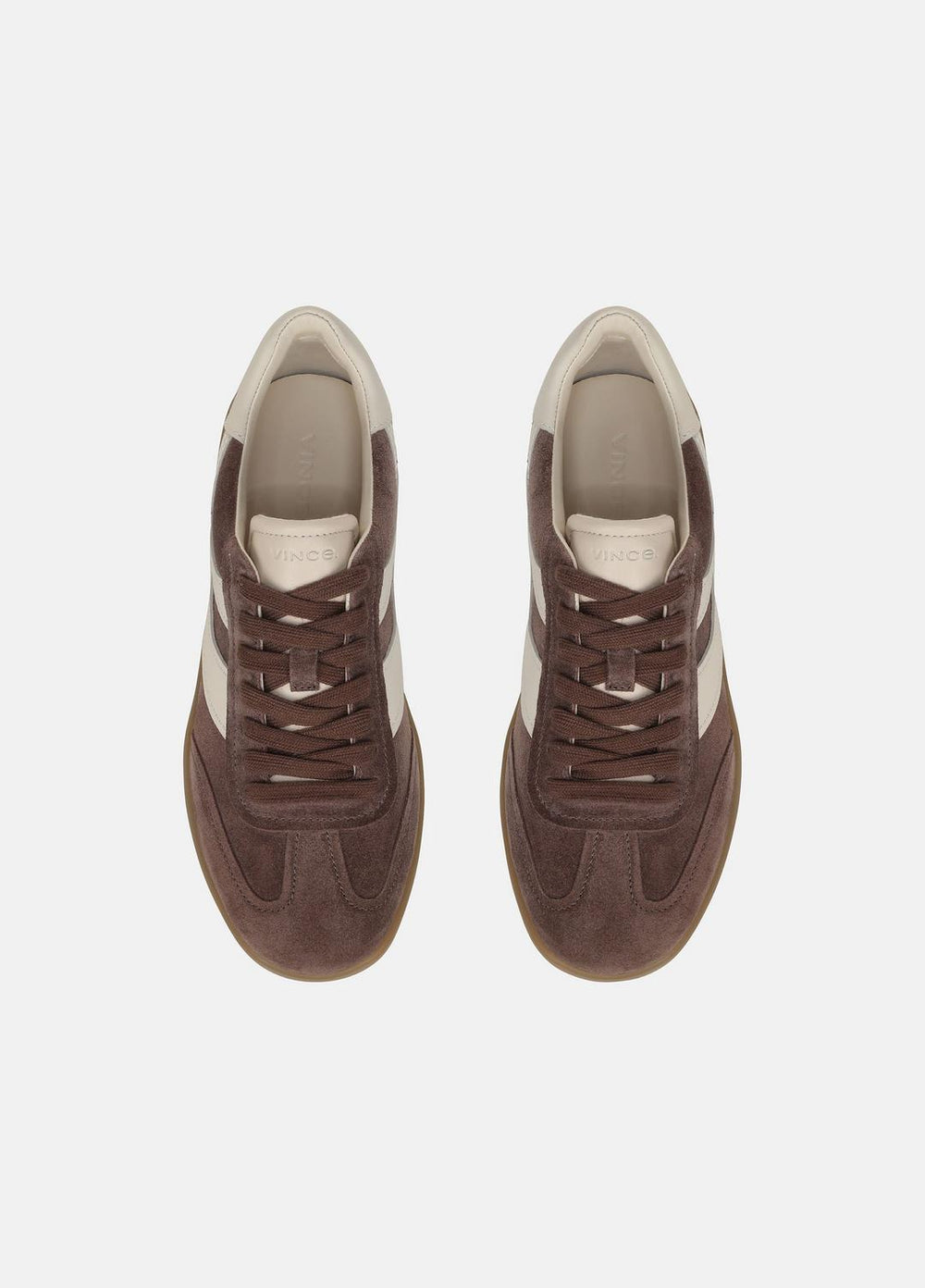 Oasis Suede & Leather Sneaker in Sneakers - KOALA TAUPE/FLAX | VINCE Women