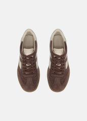 Oasis Suede & Leather Sneaker in Sneakers - KOALA TAUPE/FLAX | VINCE Women