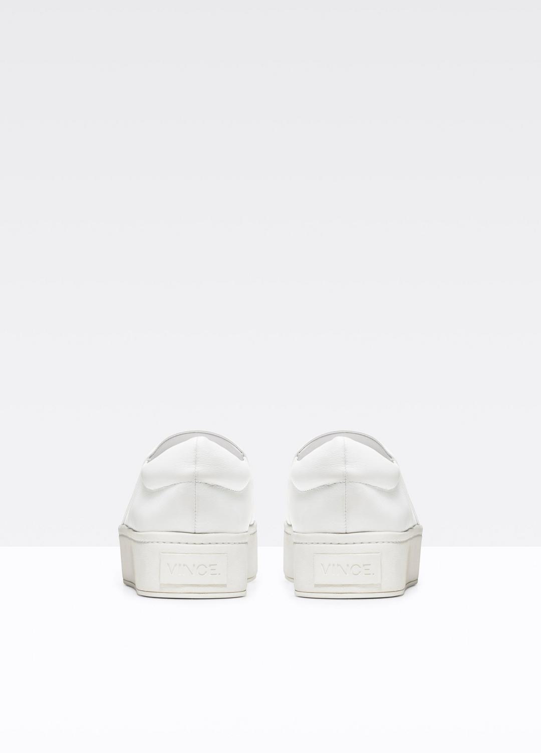 Leather Warren Sneaker in Sneakers - PLASTER | VINCE Women