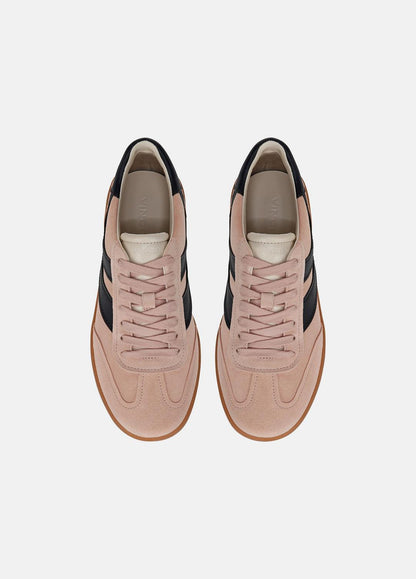 Oasis Suede & Leather Sneaker in Sneakers - LOTUS BLUSH/BLUE INK | VINCE Women