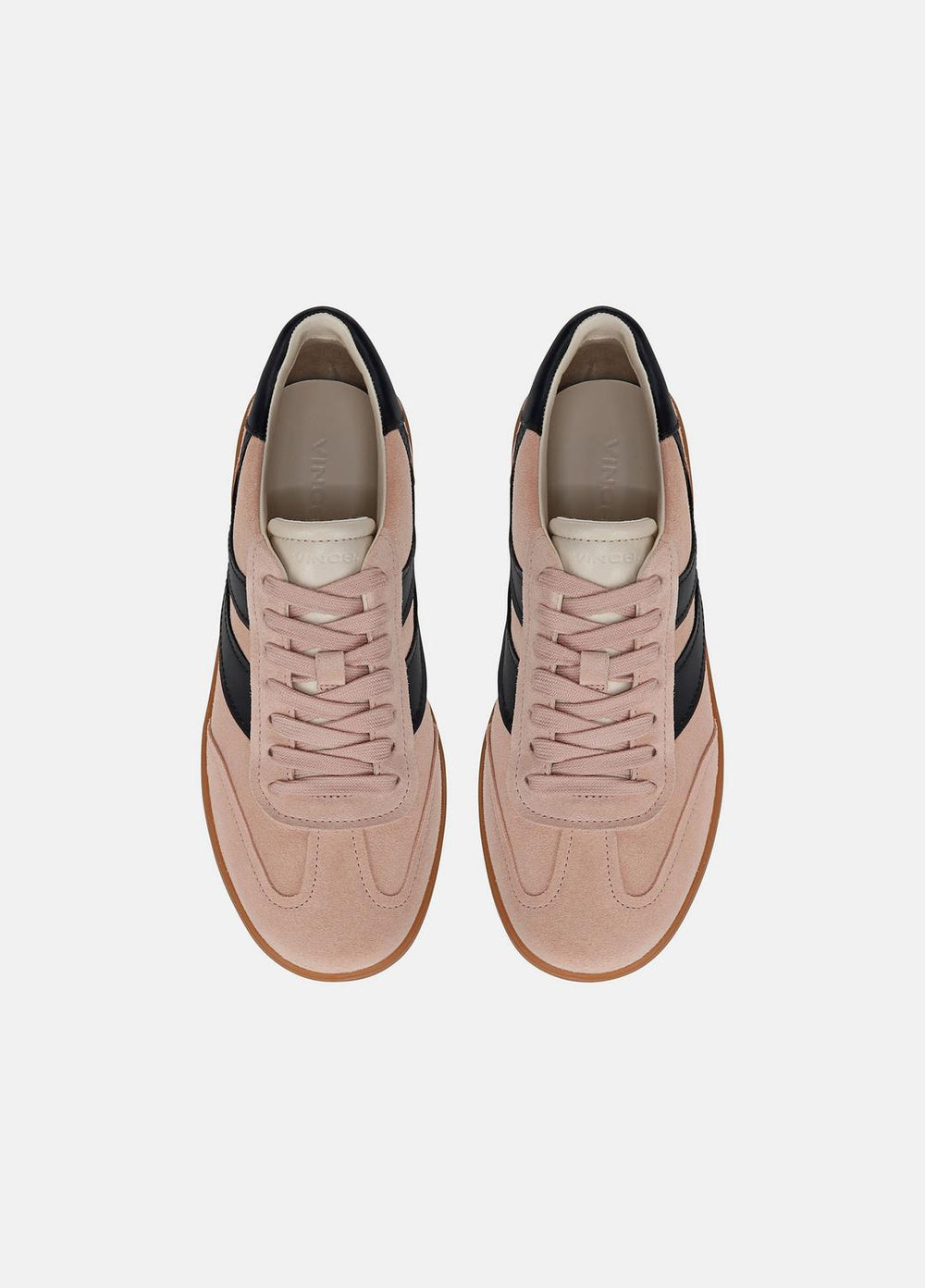 Oasis Suede & Leather Sneaker in Sneakers - LOTUS BLUSH/BLUE INK | VINCE Women