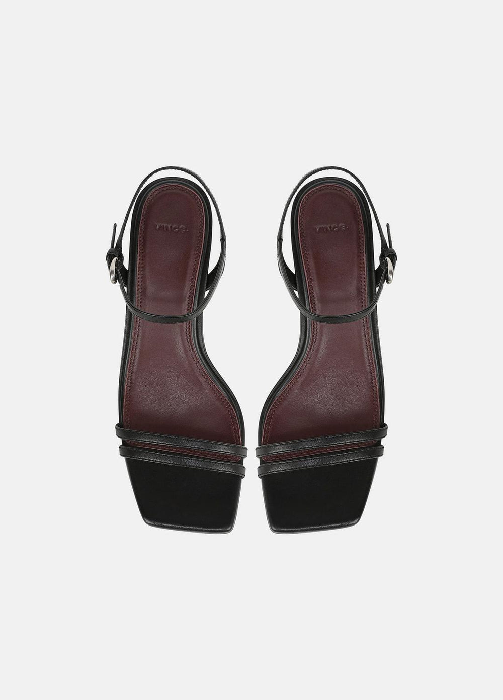 Tilda Leather Heeled Sandal in Heels - BLACK | VINCE Women