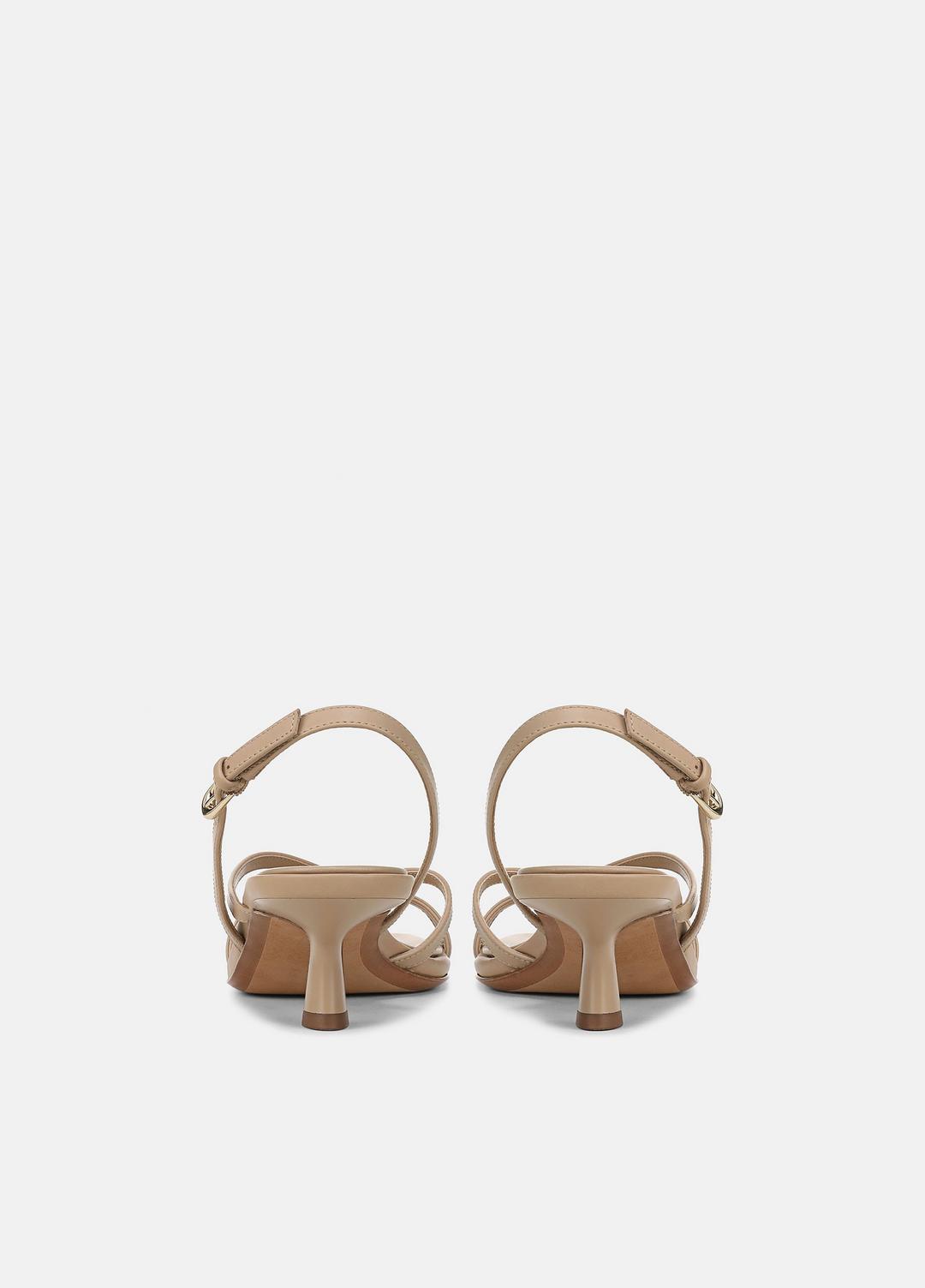 Tali Leather Slingback Sandal in Heels - WARM ALMOND | VINCE Women