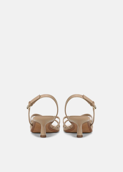 Tali Leather Slingback Sandal in Heels - WARM ALMOND | VINCE Women