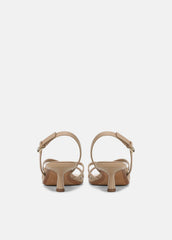 Tali Leather Slingback Sandal in Heels - WARM ALMOND | VINCE Women