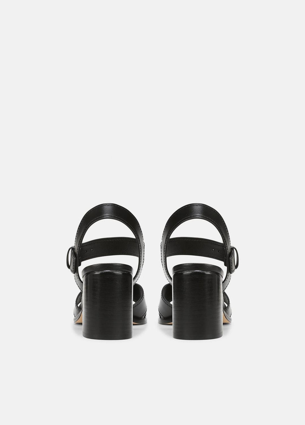 Salma Leather Heeled Sandal in Heels - BLACK | VINCE Women
