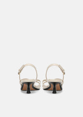 Tali Leather Slingback Sandal in Heels - MOONLIGHT | VINCE Women