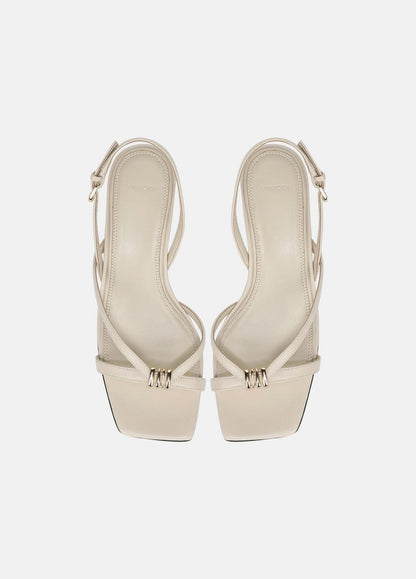 Tali Leather Slingback Sandal in Heels - MOONLIGHT | VINCE Women