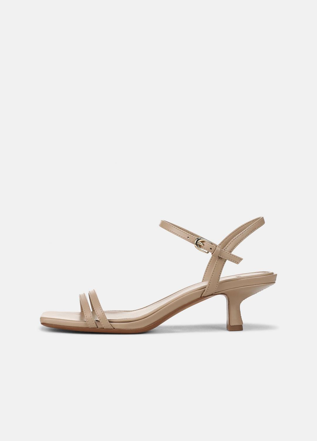 Tilda Leather Heeled Sandal in Heels - WARM ALMOND | VINCE Women
