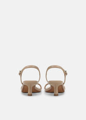 Tilda Leather Heeled Sandal in Heels - WARM ALMOND | VINCE Women