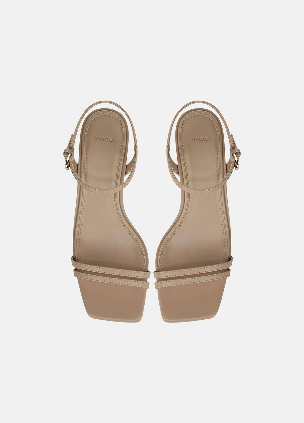 Tilda Leather Heeled Sandal in Heels - WARM ALMOND | VINCE Women