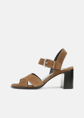 Salma Suede Heeled Sandal in Heels - ELMWOOD | VINCE Women