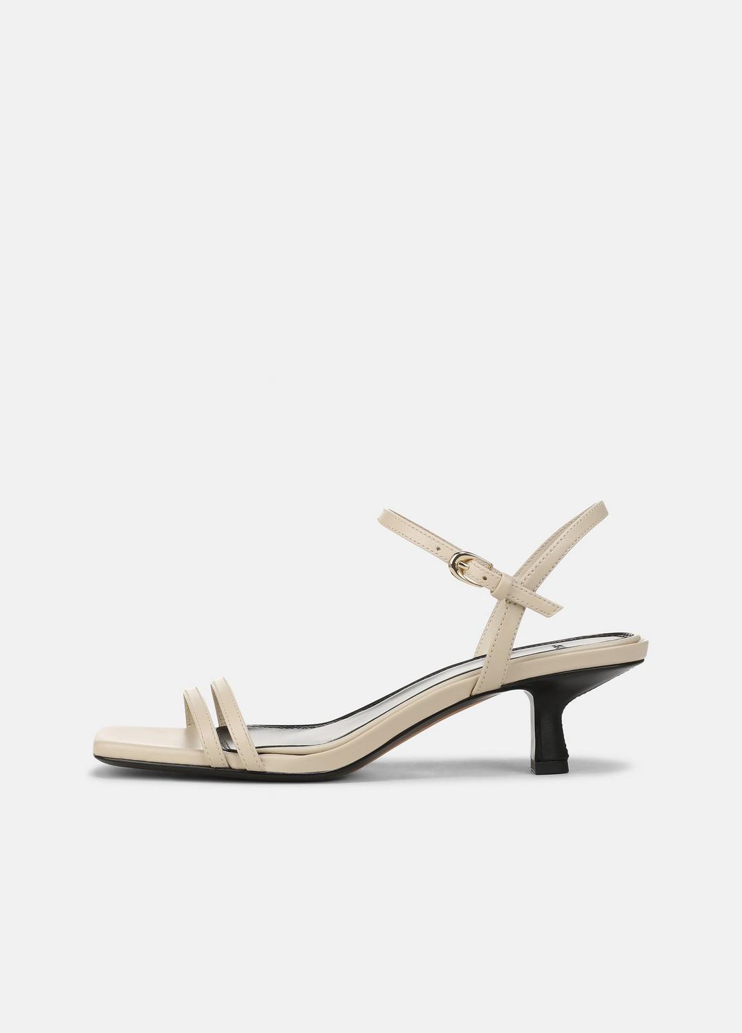 Tilda Leather Heeled Sandal in Heels - MOONLIGHT | VINCE Women