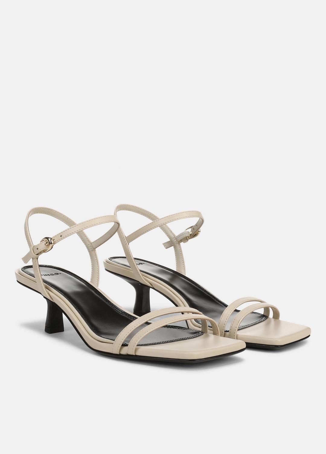 Tilda Leather Heeled Sandal in Heels - MOONLIGHT | VINCE Women