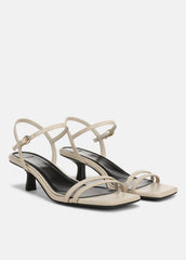 Tilda Leather Heeled Sandal in Heels - MOONLIGHT | VINCE Women