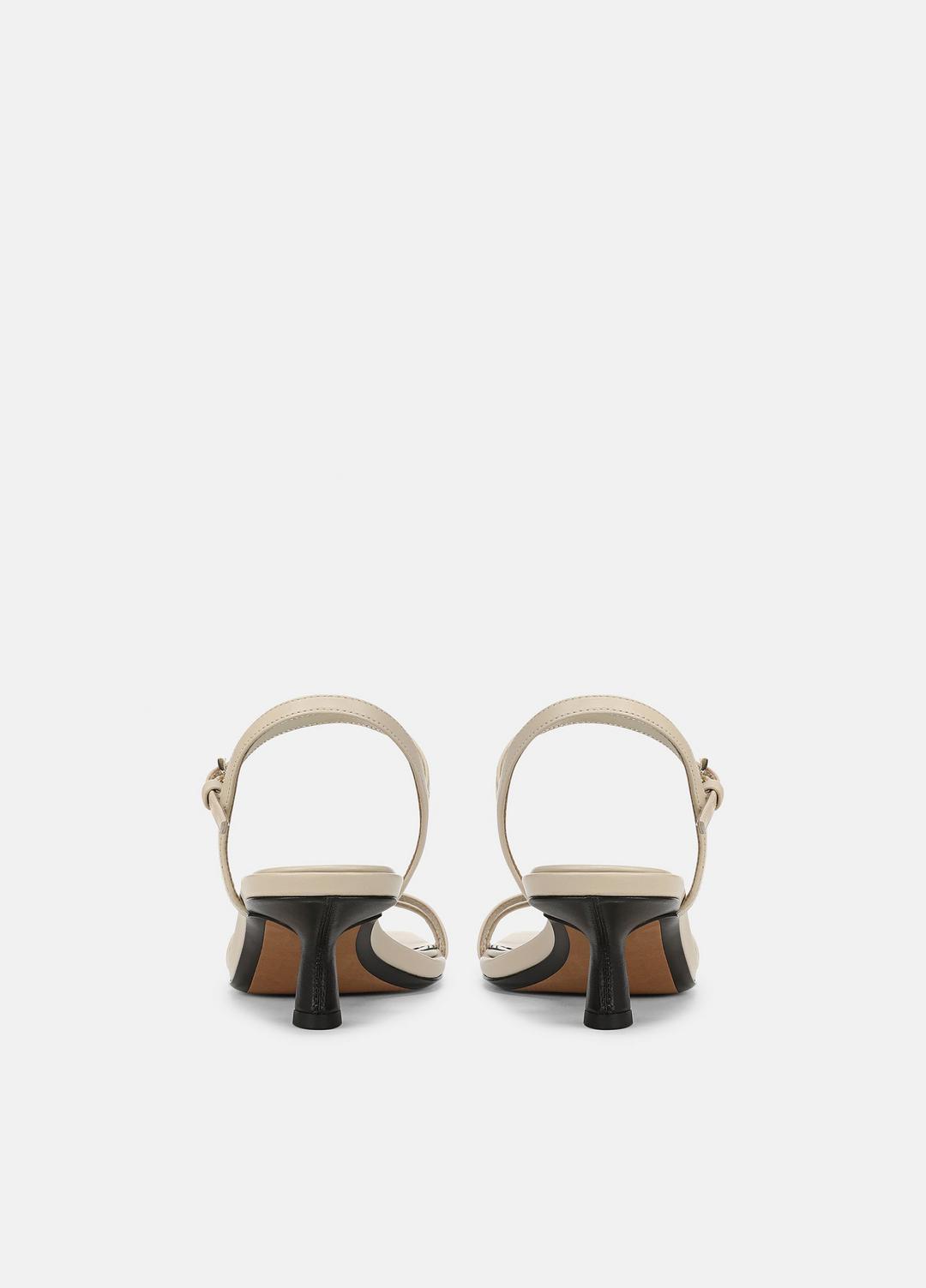 Tilda Leather Heeled Sandal in Heels - MOONLIGHT | VINCE Women