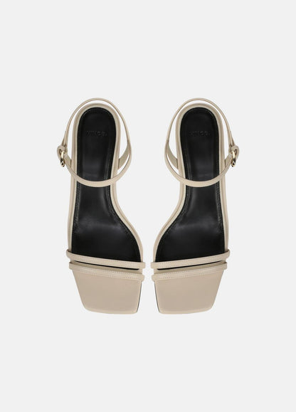 Tilda Leather Heeled Sandal in Heels - MOONLIGHT | VINCE Women