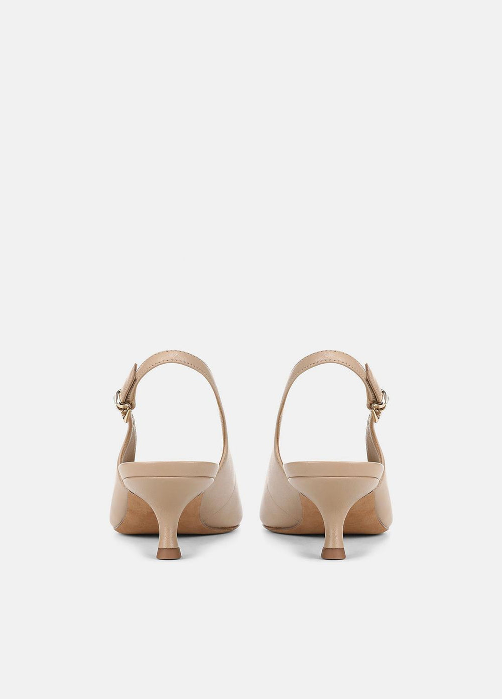 Sabra Leather Slingback Heel in Heels - WARM ALMOND | VINCE Women