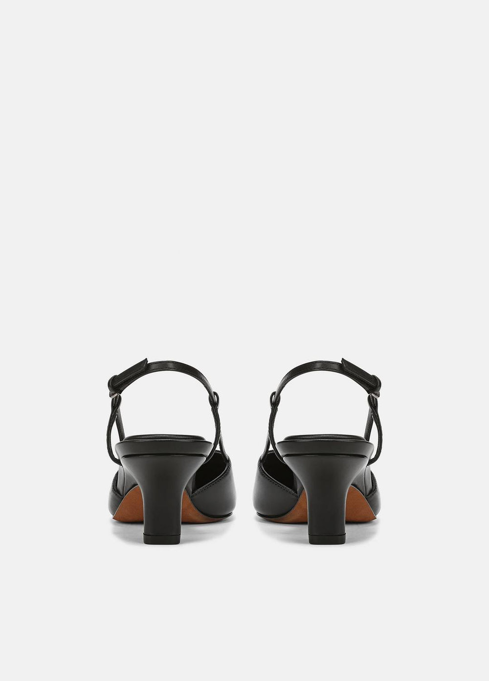Levvy Leather Slingback Heel in Heels - BLACK | VINCE Women