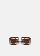 San Juan Jelly Heeled Thong Sandal in Sandals - SADDLE | VINCE Women