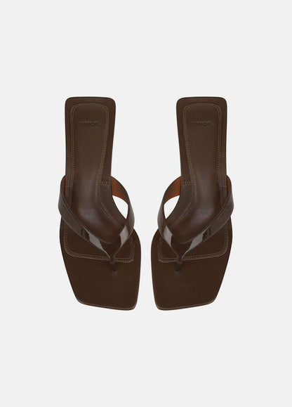 San Juan Jelly Heeled Thong Sandal in Sandals - SADDLE | VINCE Women