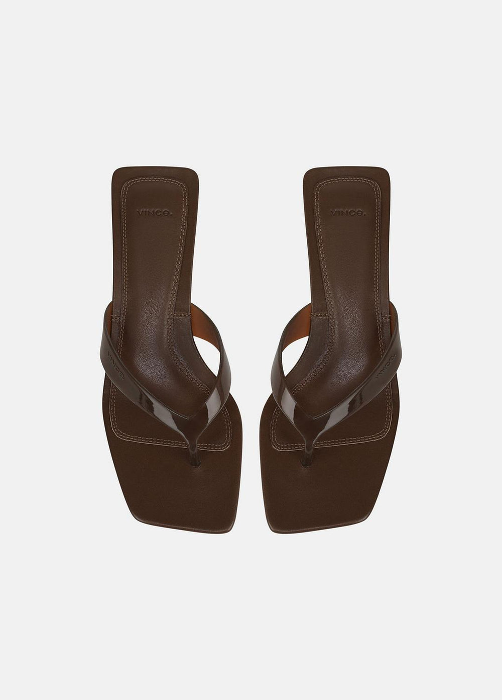 San Juan Jelly Heeled Thong Sandal in Sandals - SADDLE | VINCE Women