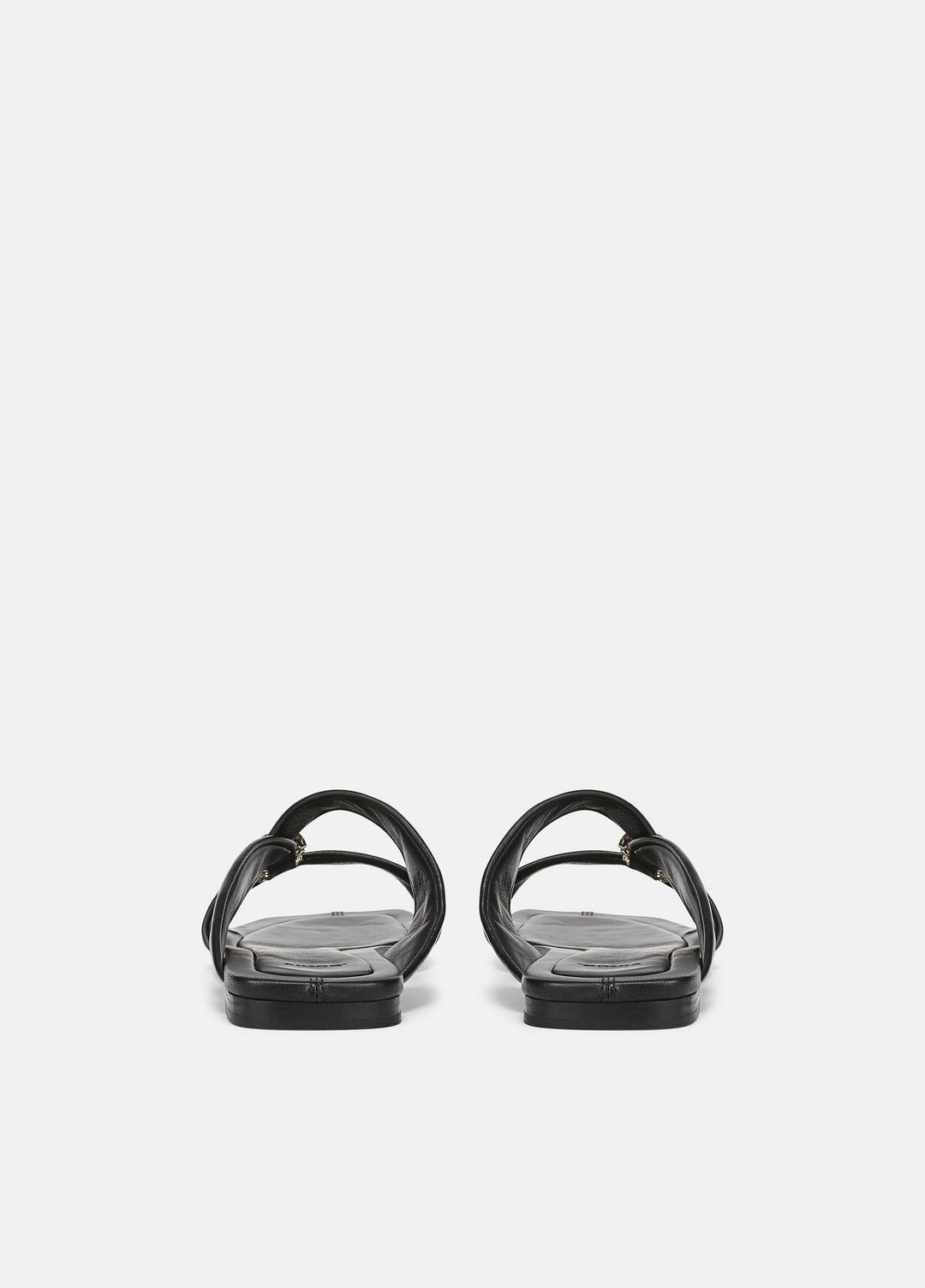 Vilma Leather Slide Sandal in Sandals - BLACK | VINCE Women