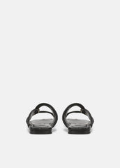 Vilma Leather Slide Sandal in Sandals - BLACK | VINCE Women