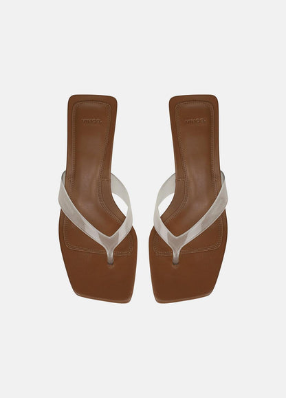 San Juan Jelly Heeled Thong Sandal in Sandals - CLEAR | VINCE Women
