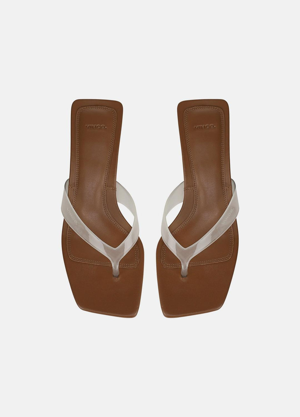 San Juan Jelly Heeled Thong Sandal in Sandals - CLEAR | VINCE Women