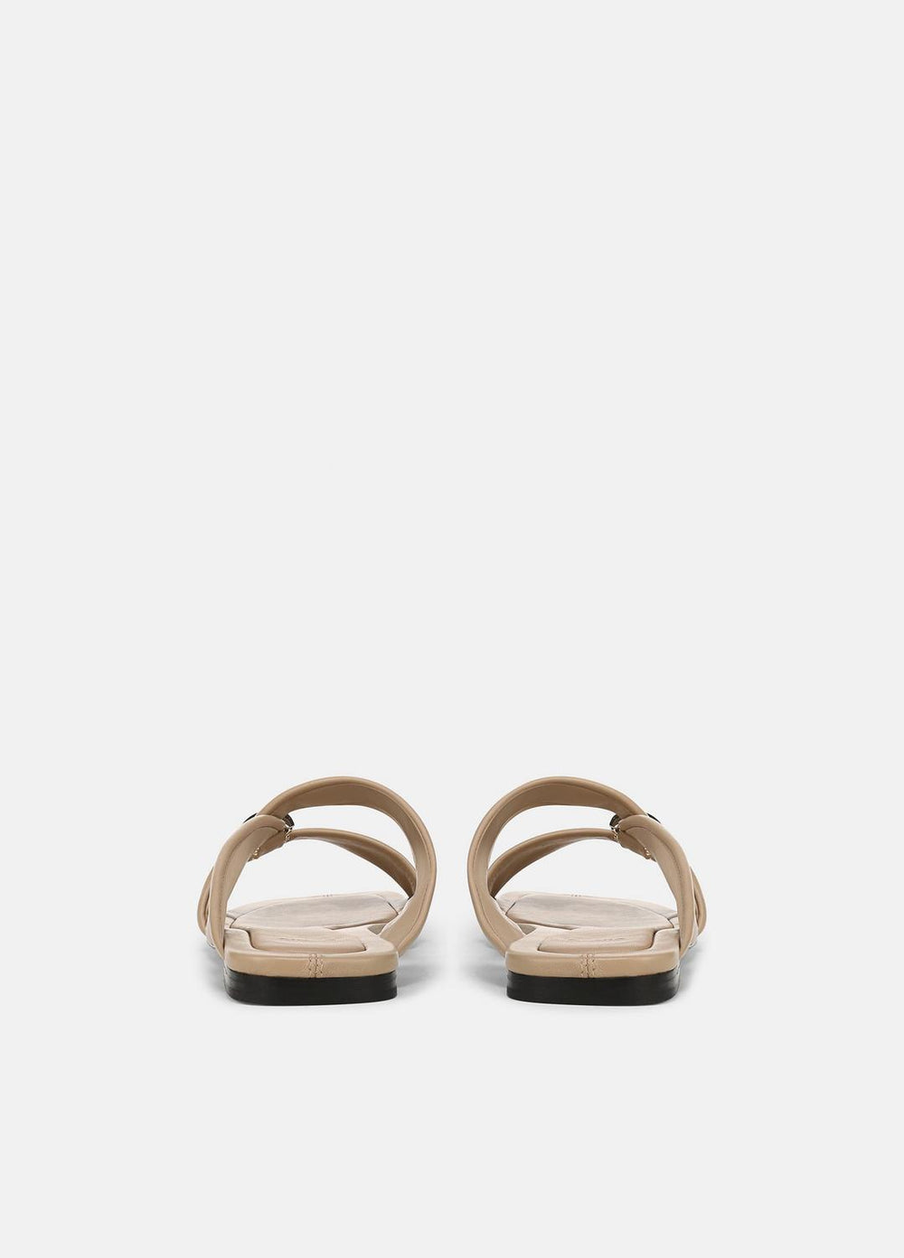 Vilma Leather Slide Sandal in Sandals - WARM ALMOND | VINCE Women