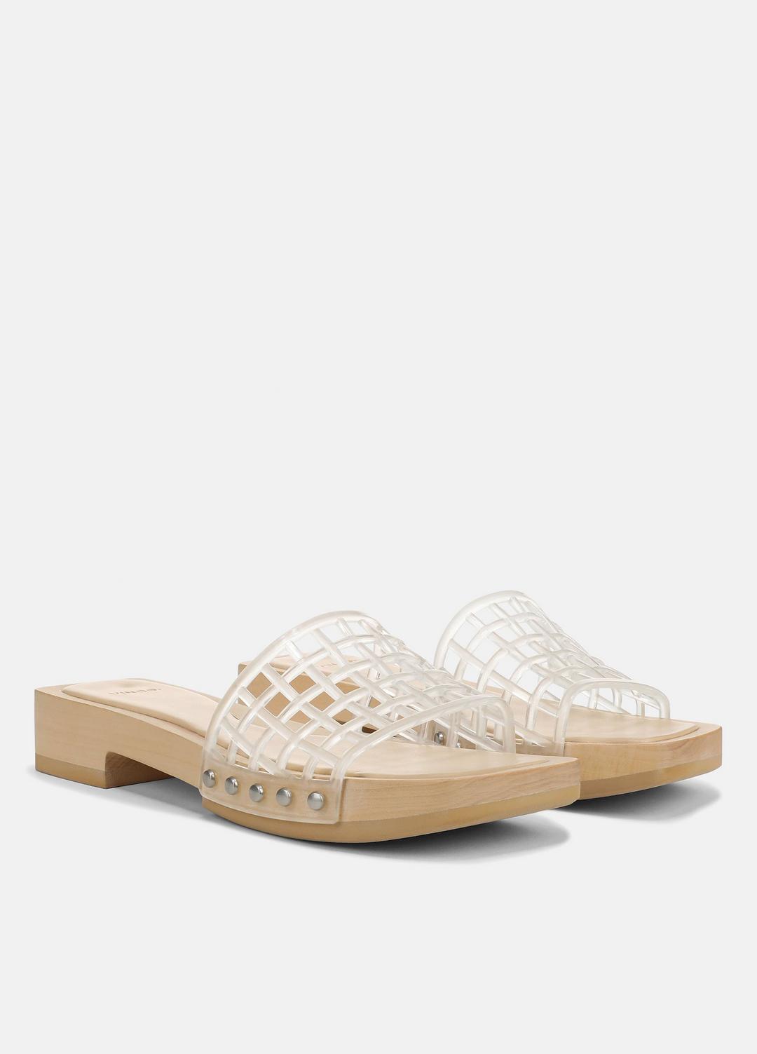 Barbara Jelly Slide Sandal in Sandals - CLEAR | VINCE Women