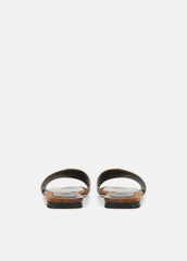 Valeria Leather & Suede Slide Sandal in Sandals - CEDAR BROWN/ELMWOOD | VINCE Women
