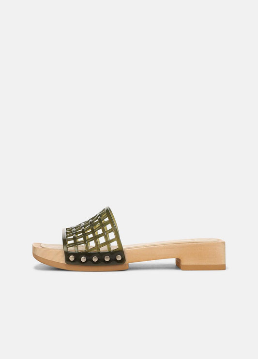 Barbara Jelly Slide Sandal in Sandals - CHIVE | VINCE Women