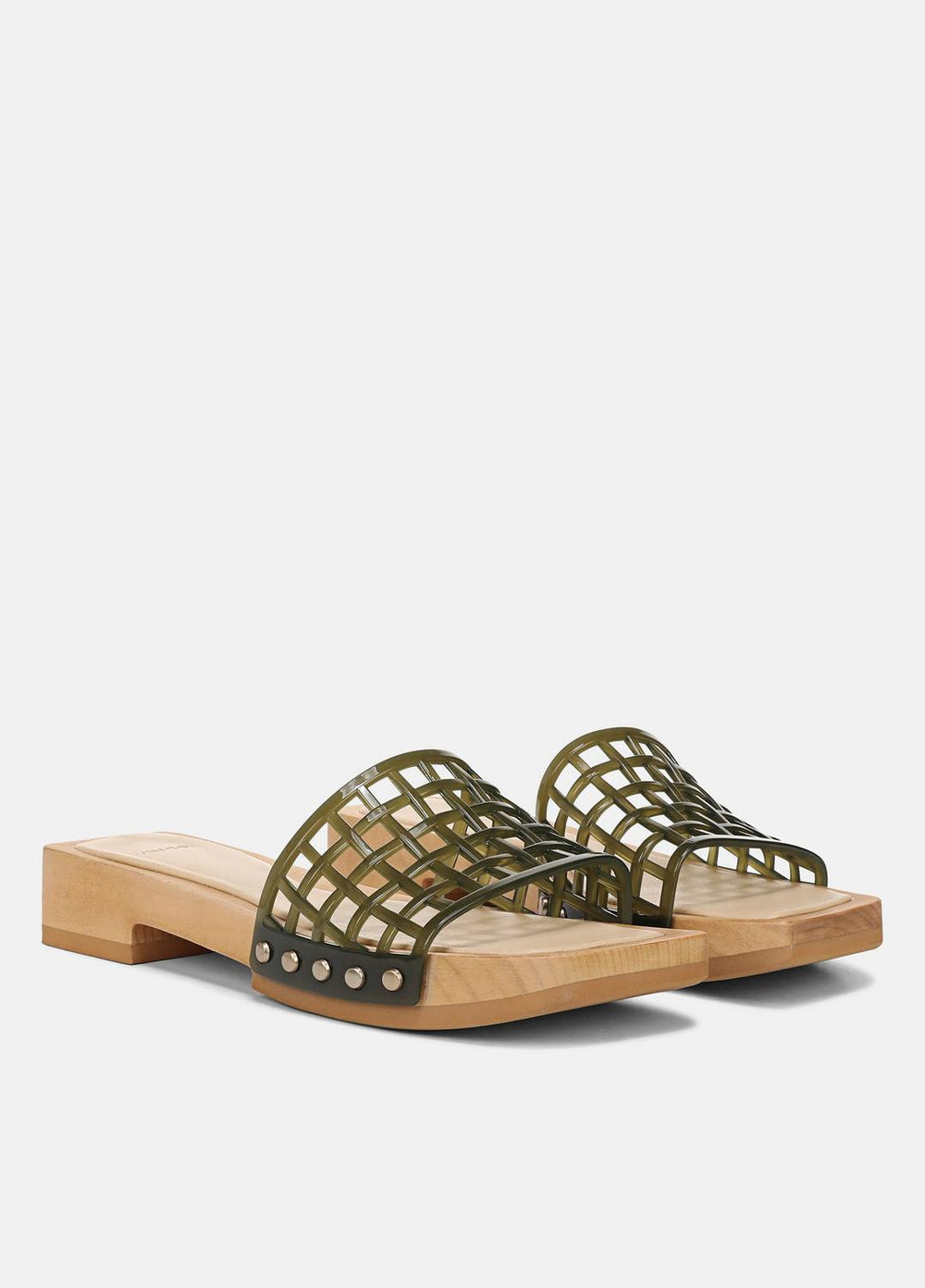 Barbara Jelly Slide Sandal in Sandals - CHIVE | VINCE Women