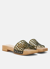 Barbara Jelly Slide Sandal in Sandals - CHIVE | VINCE Women